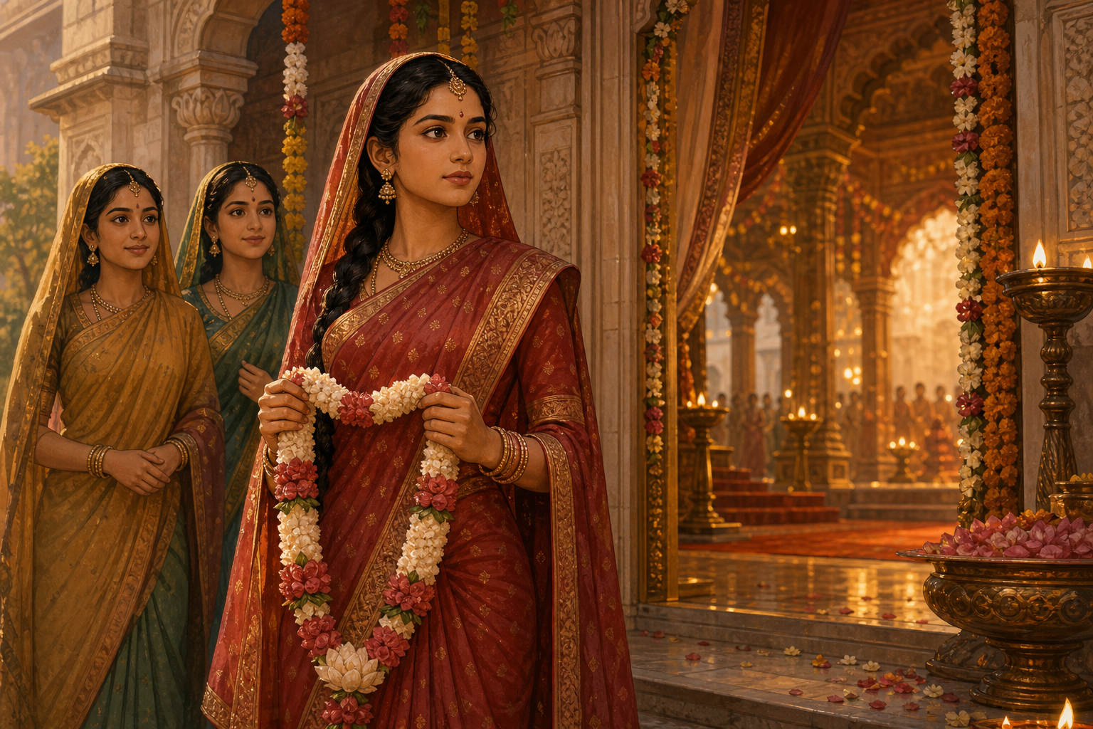 Shrimati gathers confidence before entering her svayamvara