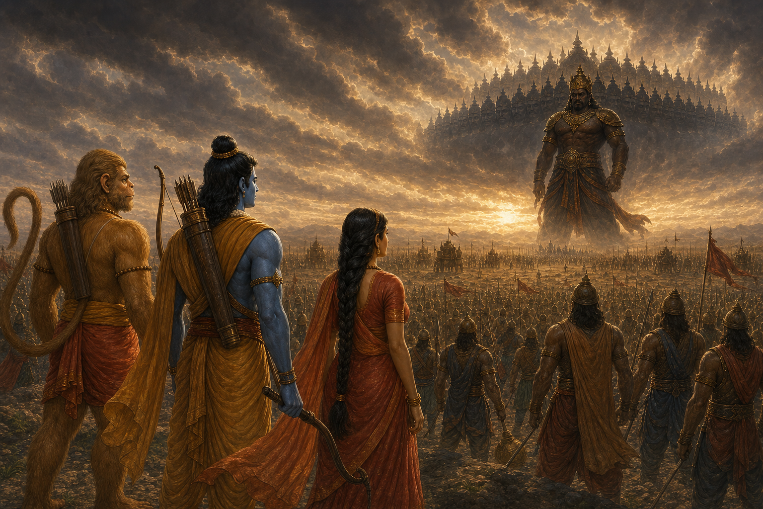 Sahasra Ravana rises as Rama's allies recognize the battle's greater scale