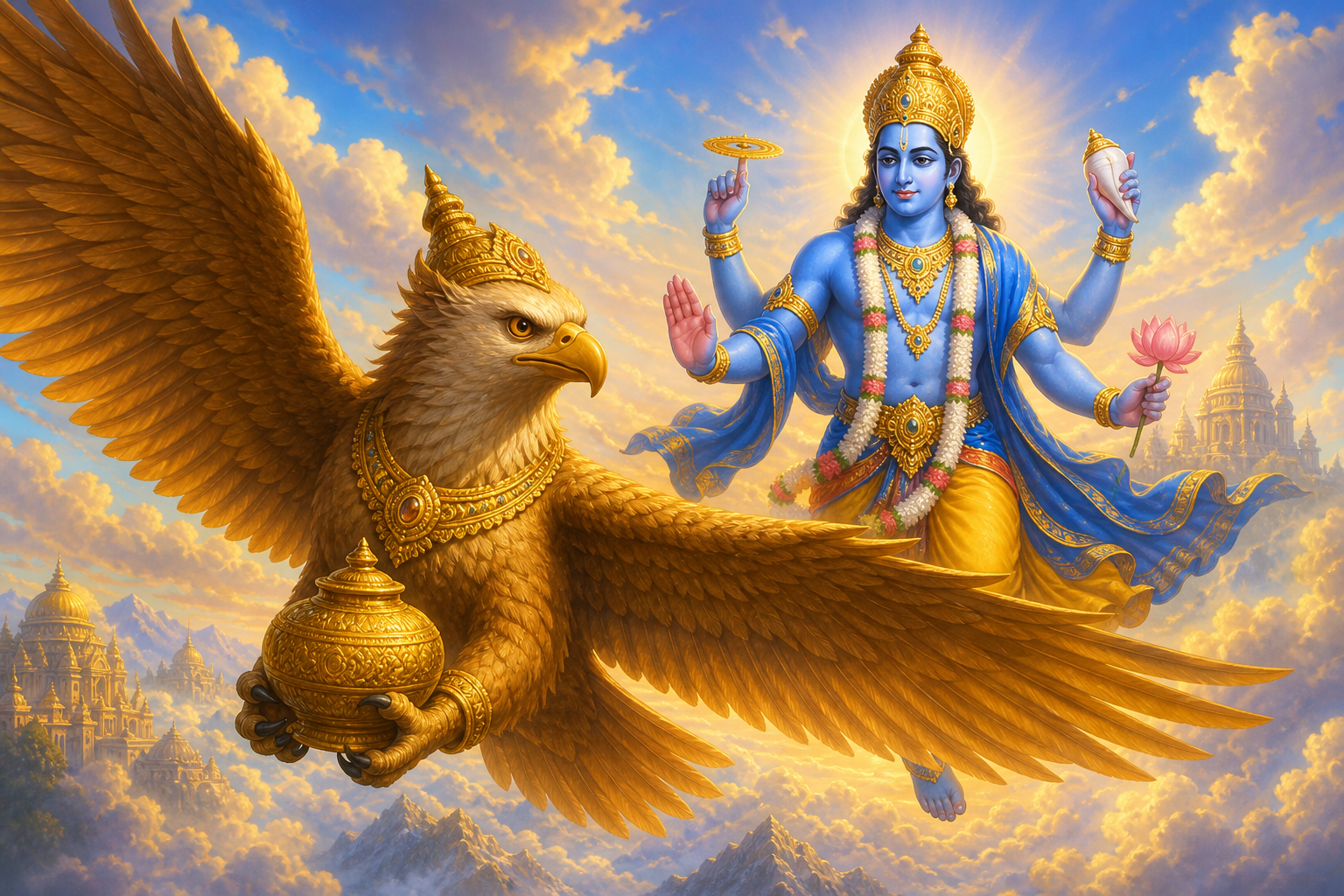 Astika and King Janamejaya's Snake Sacrifice — illustration
