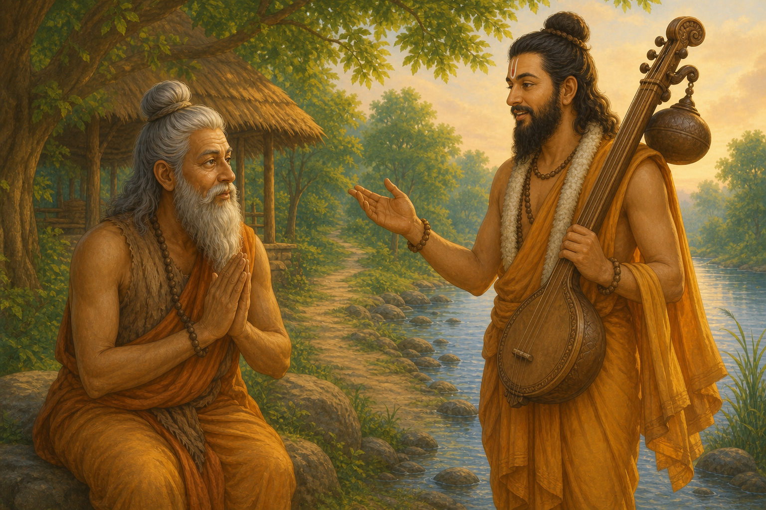 Narada begins telling Valmiki the story of Ram