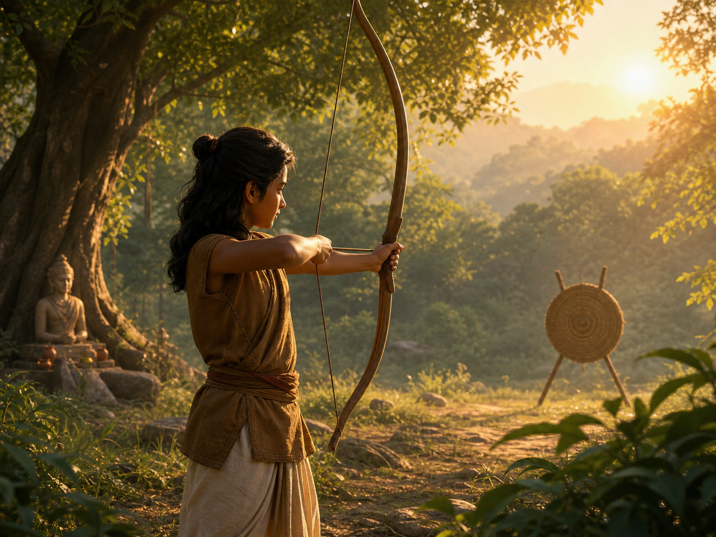 Eklavya and the Power of Practice — illustration
