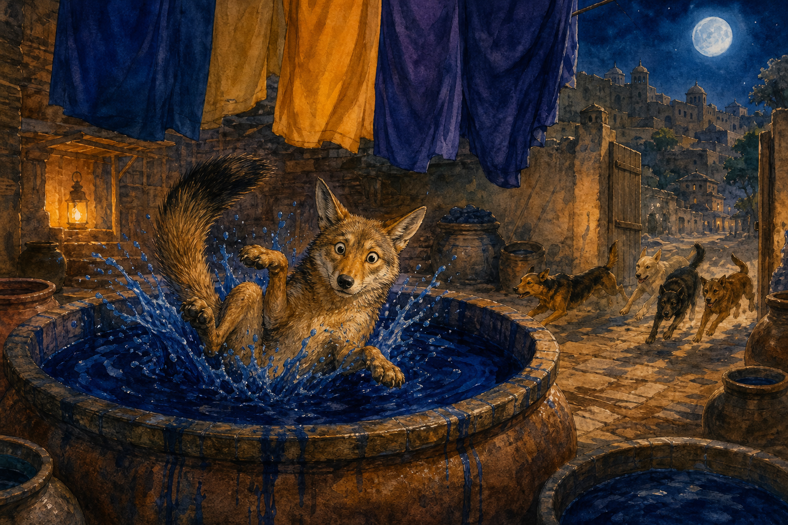 Fierce-Howl and the Borrowed Crown — illustration