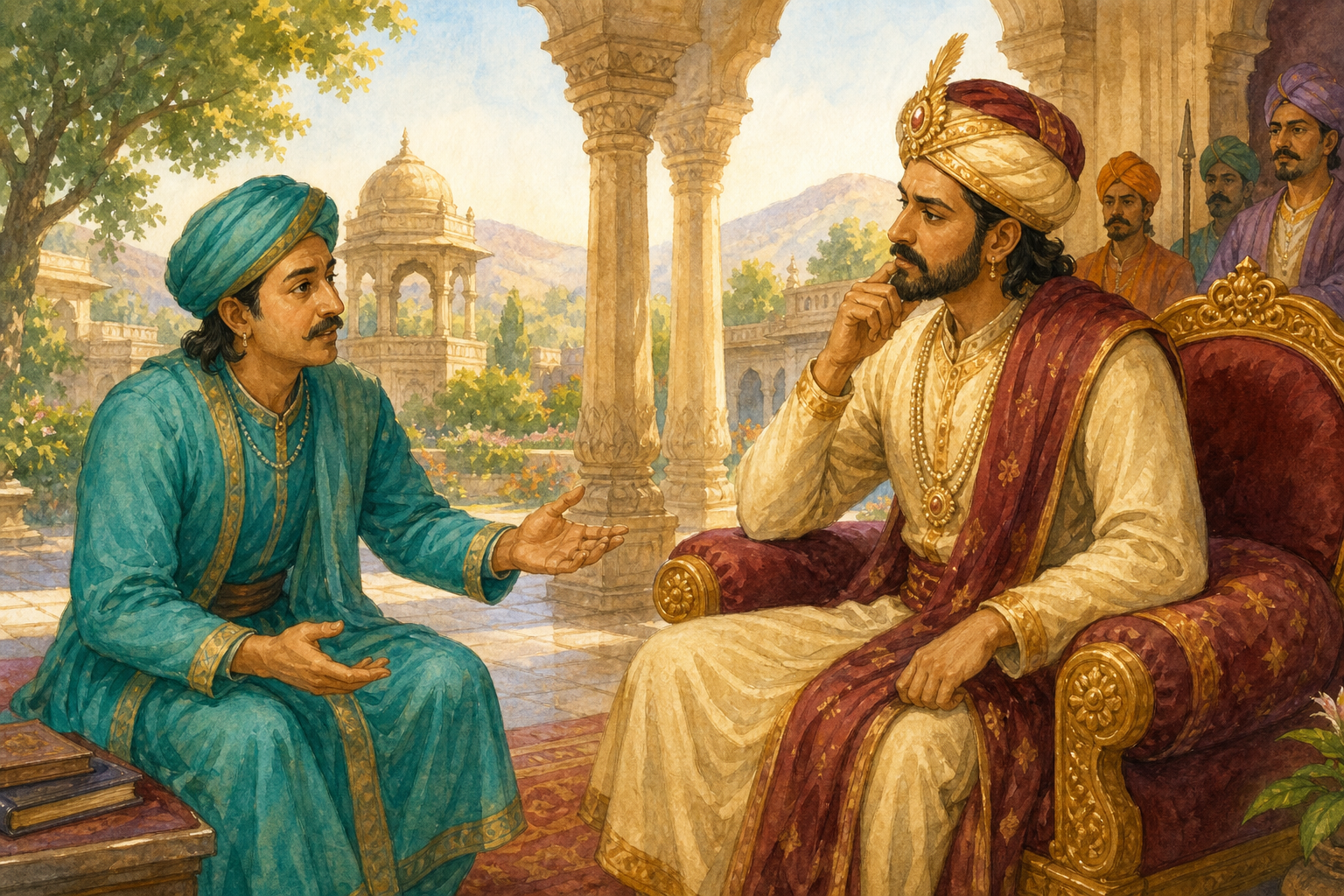 King Joy and Secretary Splendor — illustration