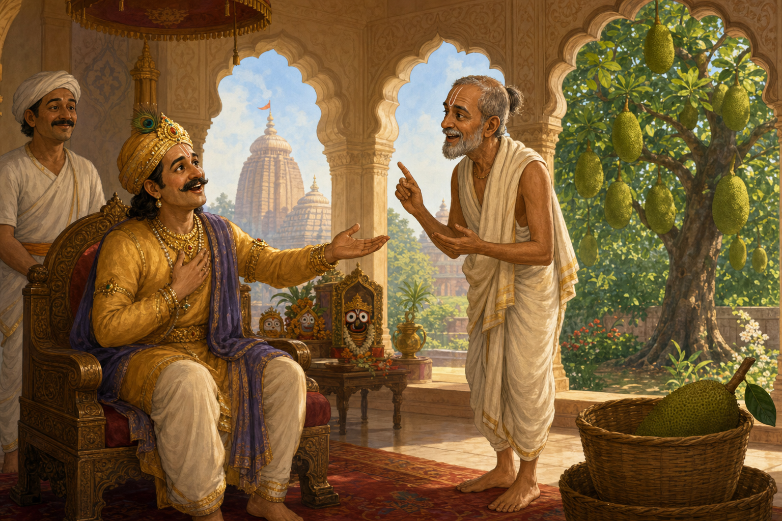 Madhav Das tells the king about the jackfruit adventure