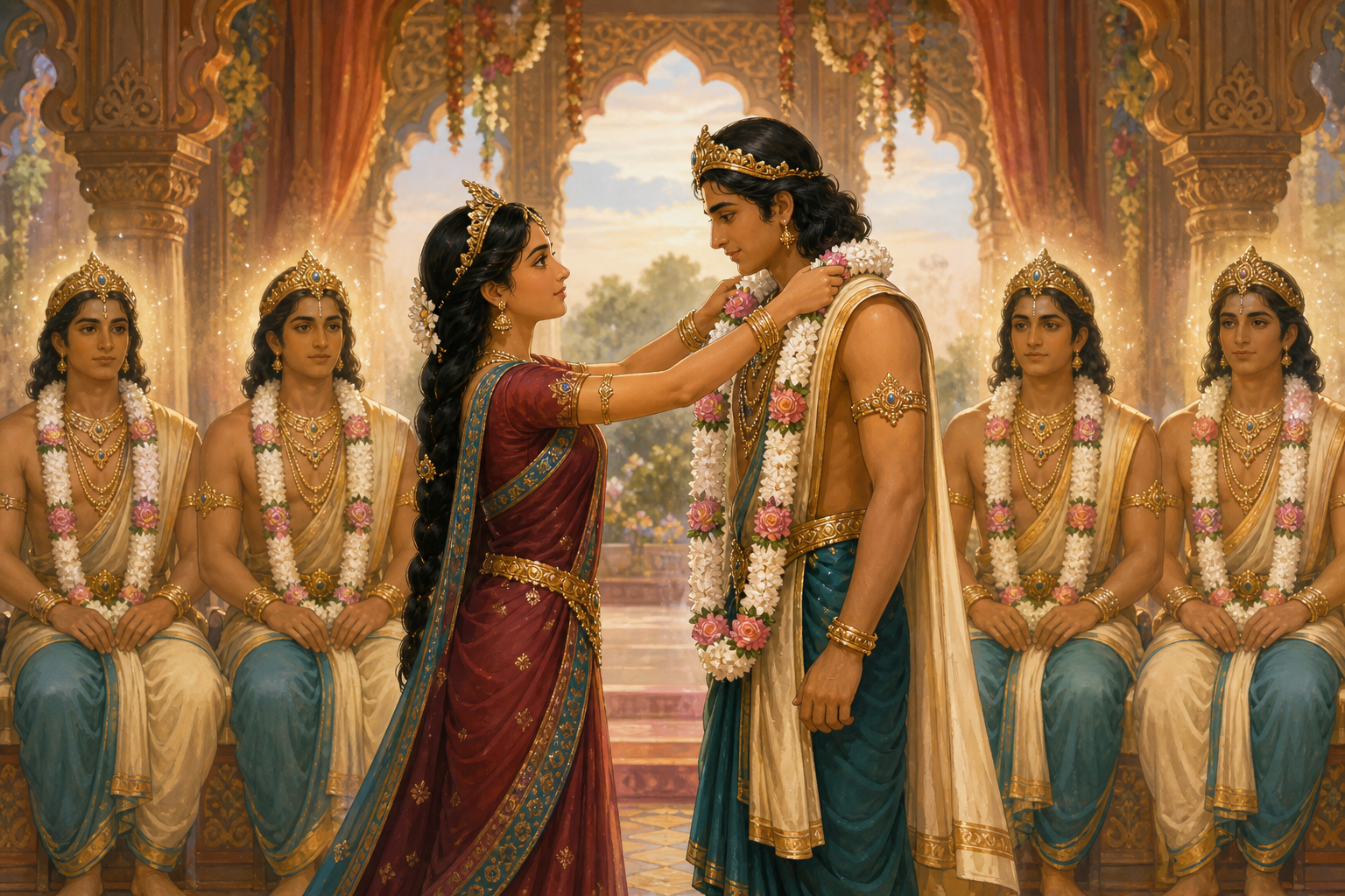 Nala and Damayanti — illustration