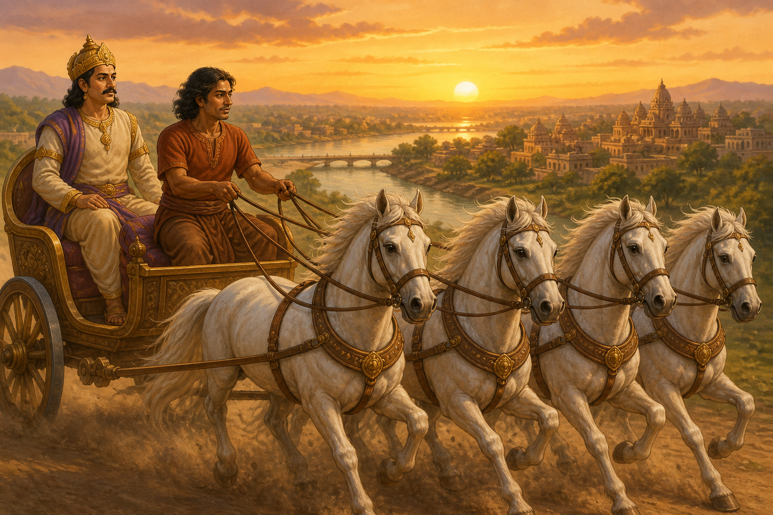 Nala and Damayanti — illustration