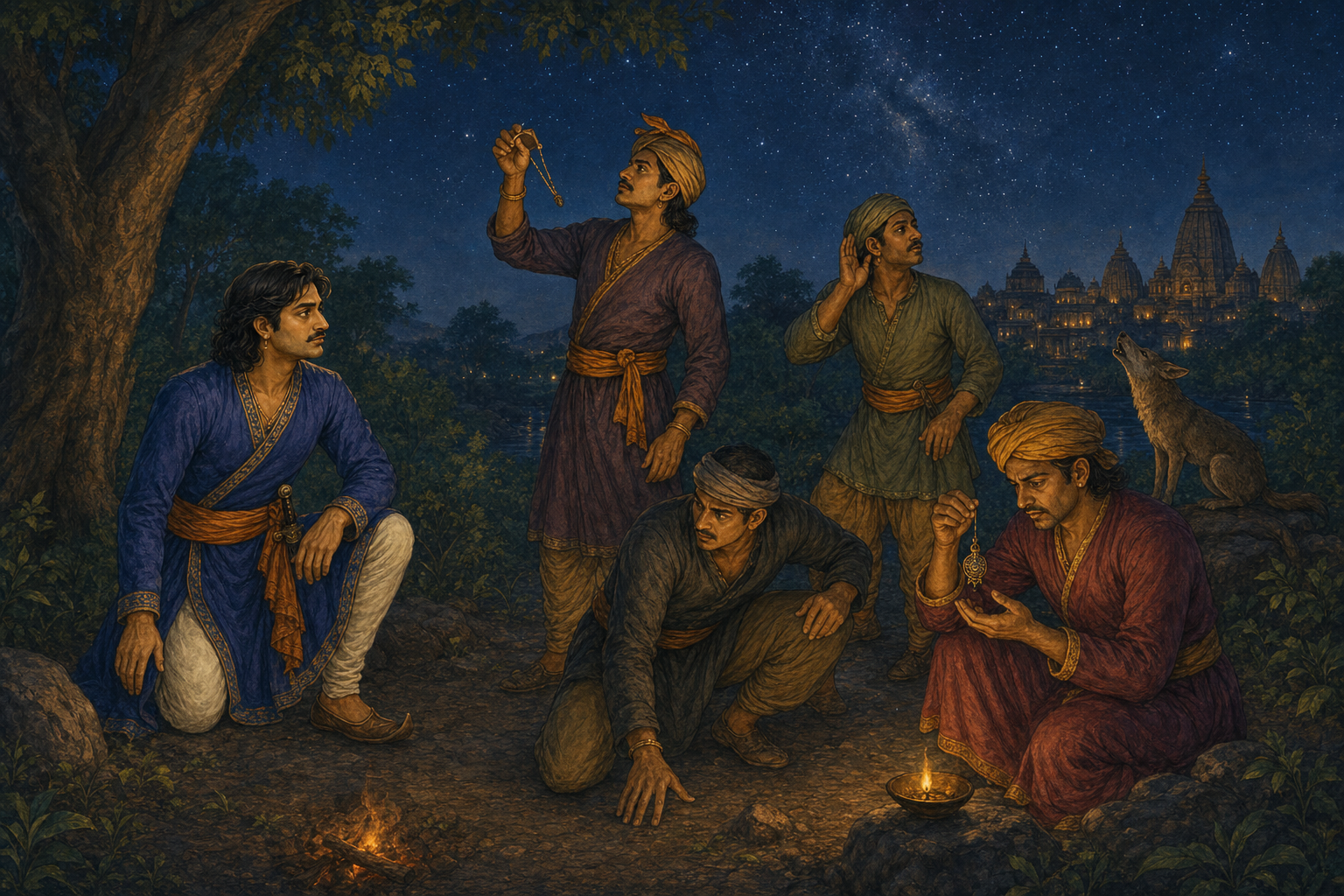Rupavati: The Guardian of the Four Reformed Thieves — illustration