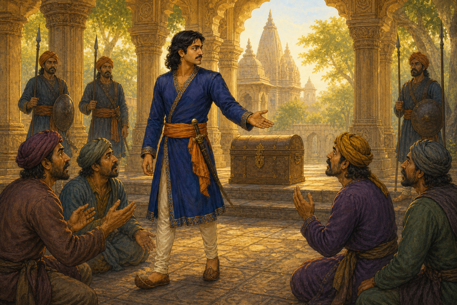 Rupavati: The Guardian of the Four Reformed Thieves — illustration