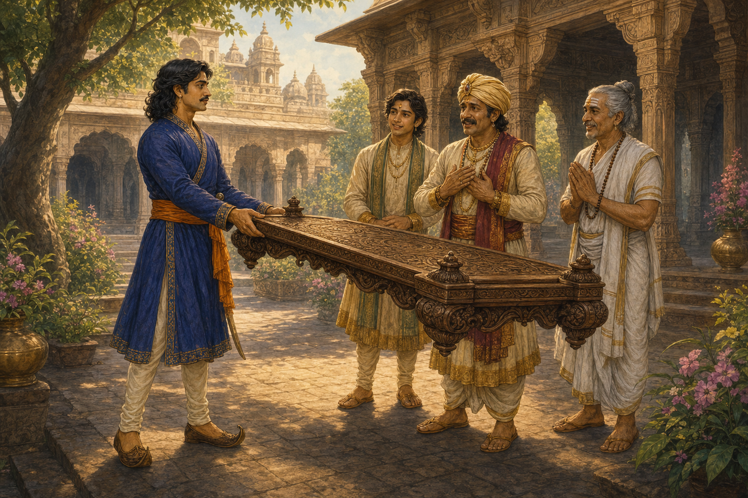 Sundaravati: The Guardian of the Wedding Road — illustration
