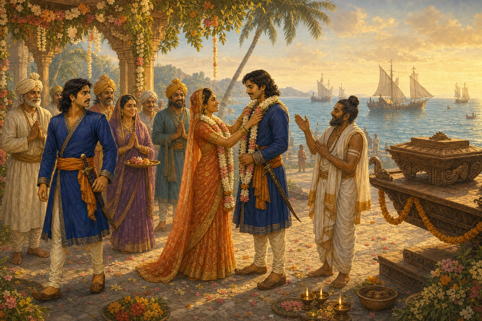 Sundaravati: The Guardian of the Wedding Road — illustration