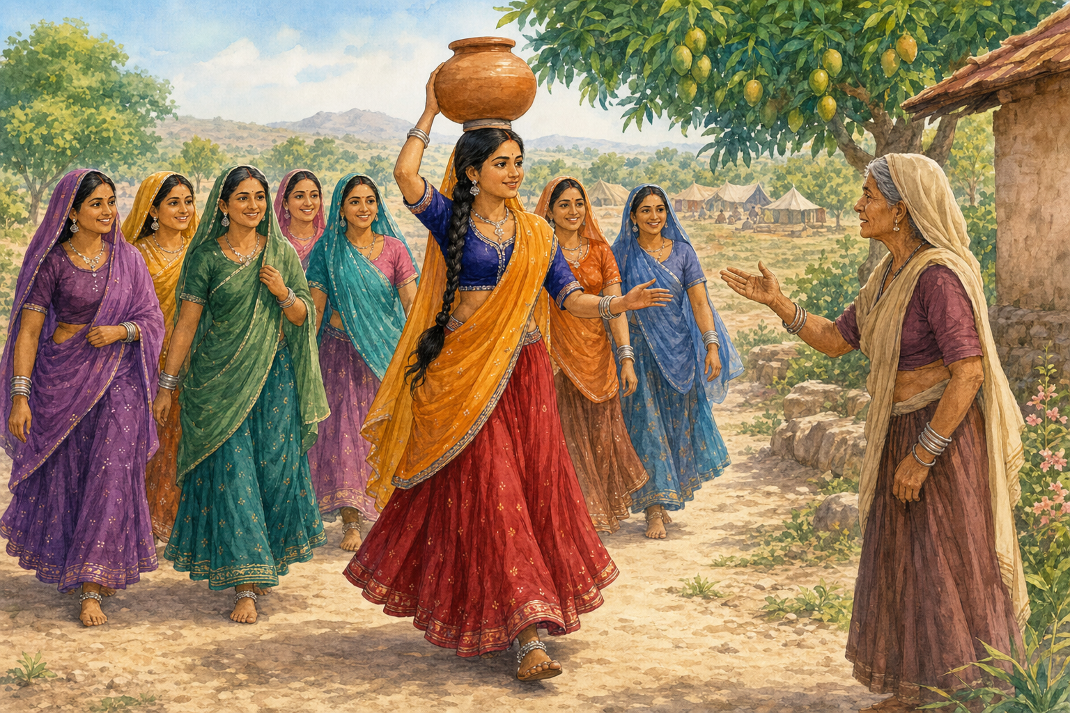 The Gujari sets out with her companions as her mother-in-law voices concern
