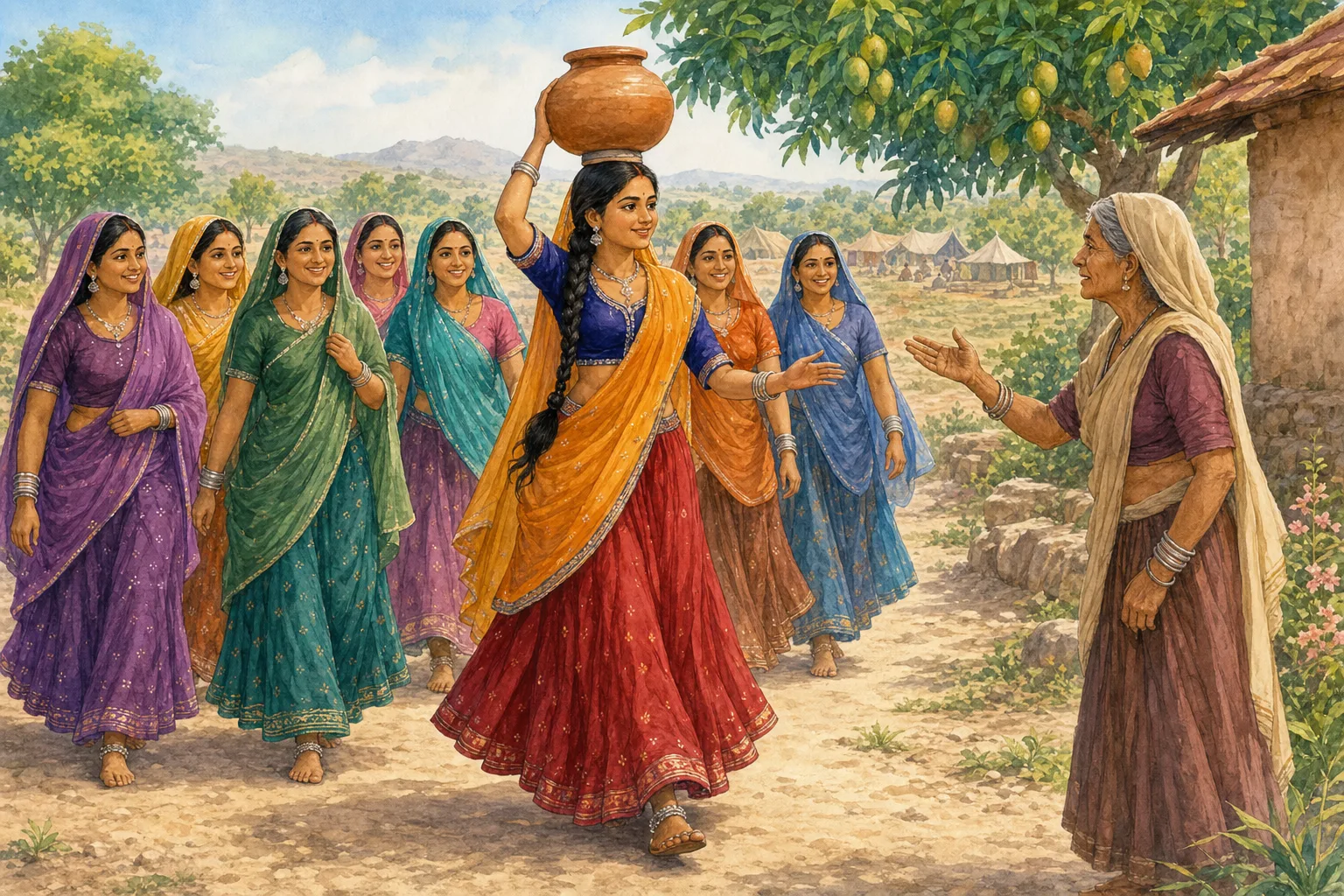 The Gujari sets out with her companions as her mother-in-law voices concern