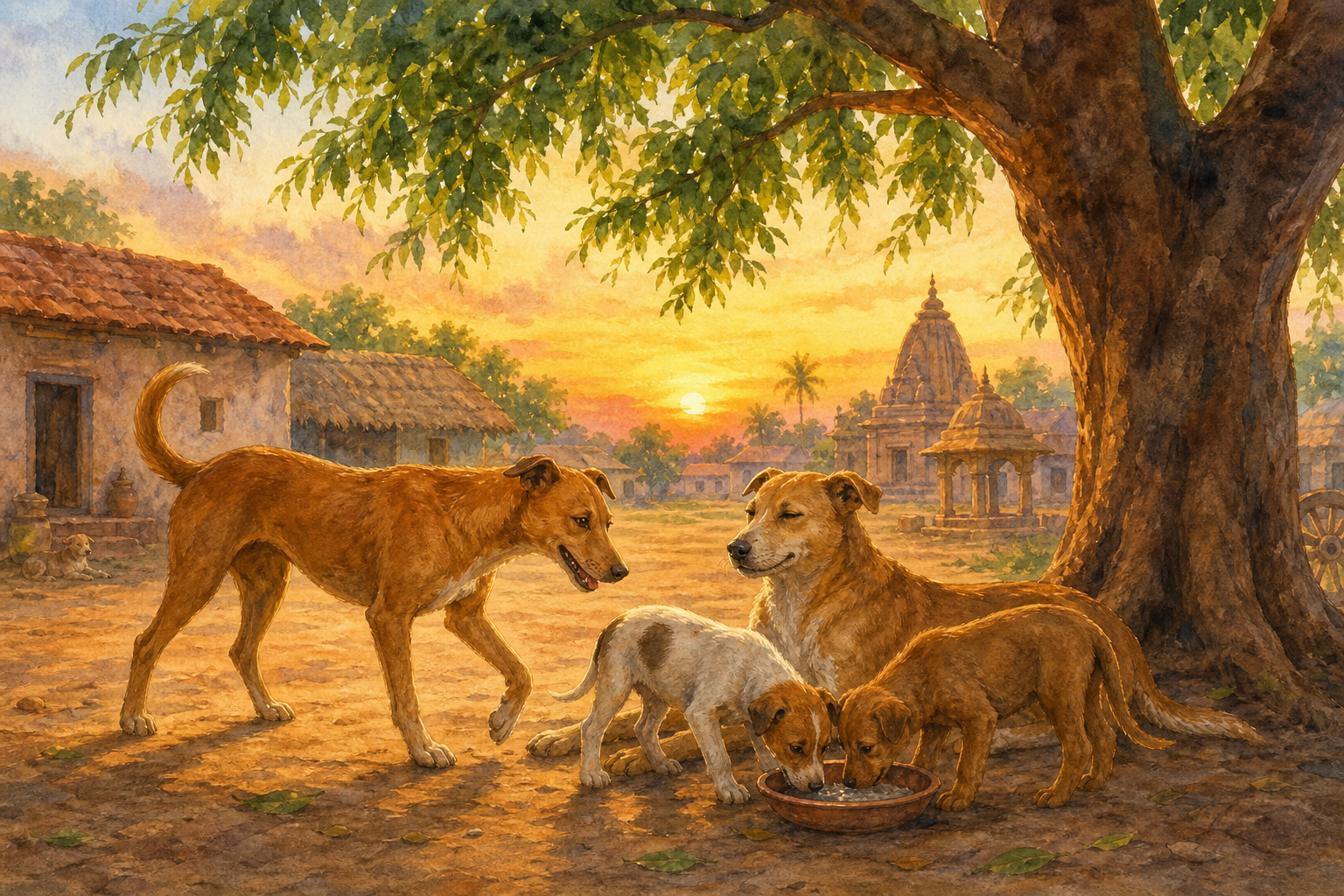 The Dog Who Went Abroad — illustration