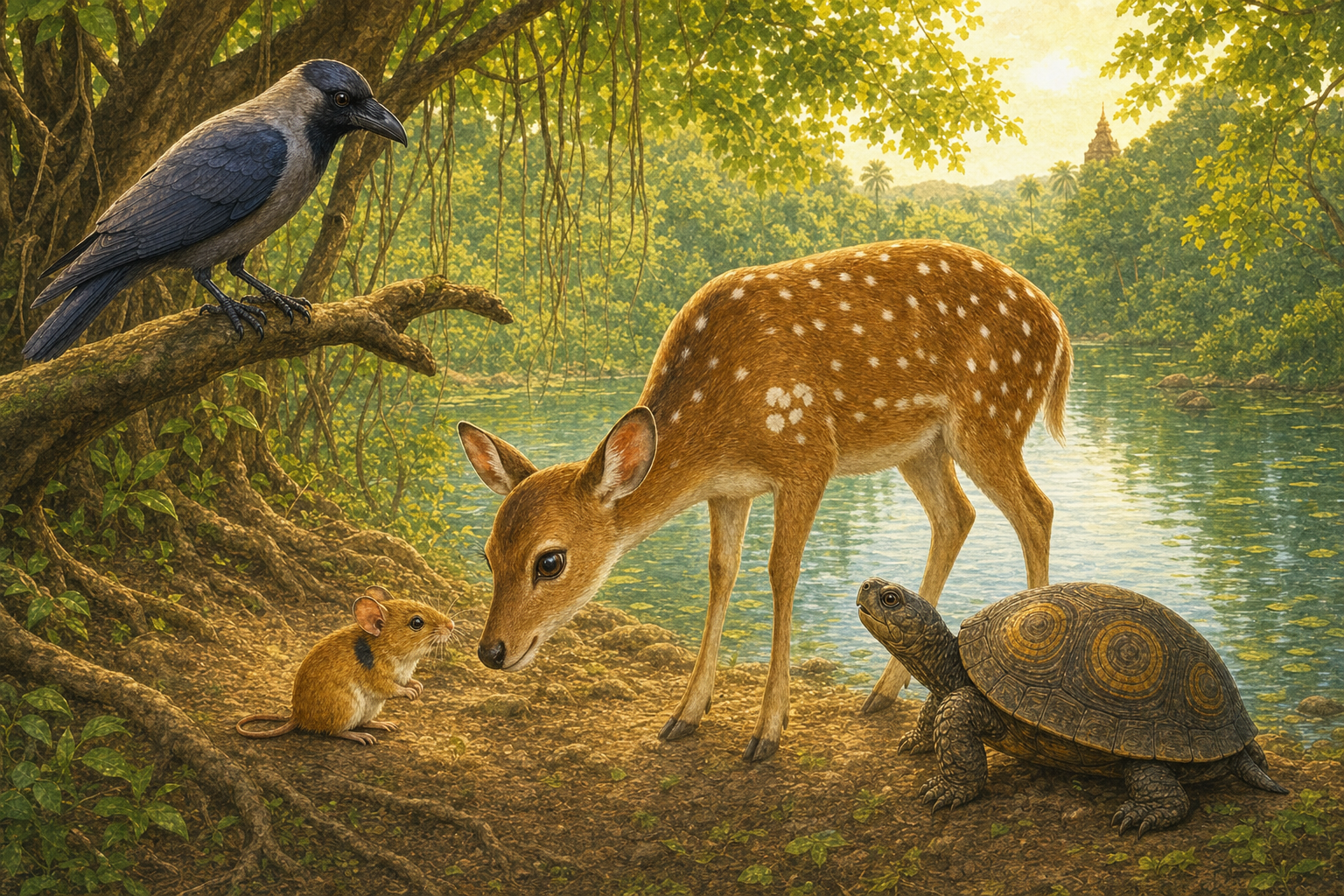 The Four True Friends — illustration