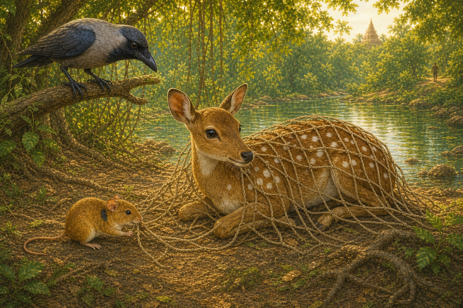 The Four True Friends — illustration