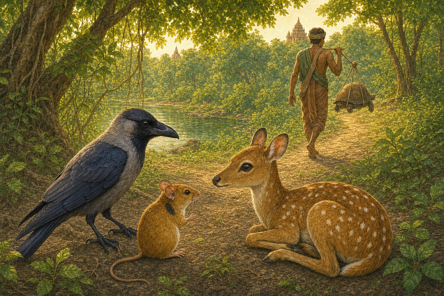 The Four True Friends — illustration