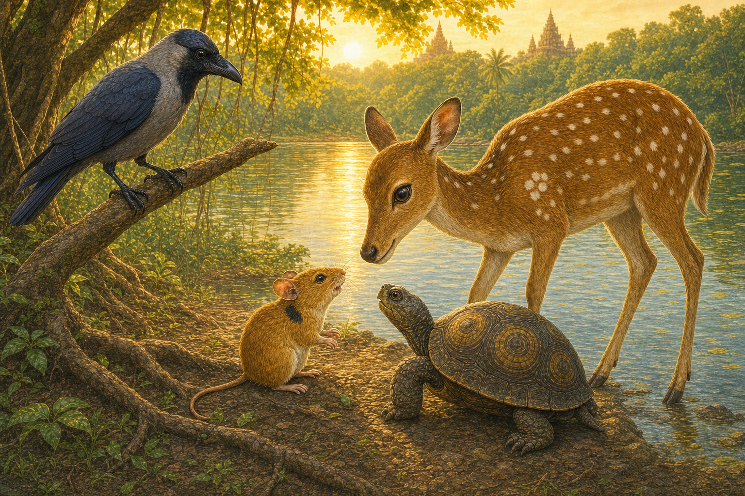 The Four True Friends — illustration