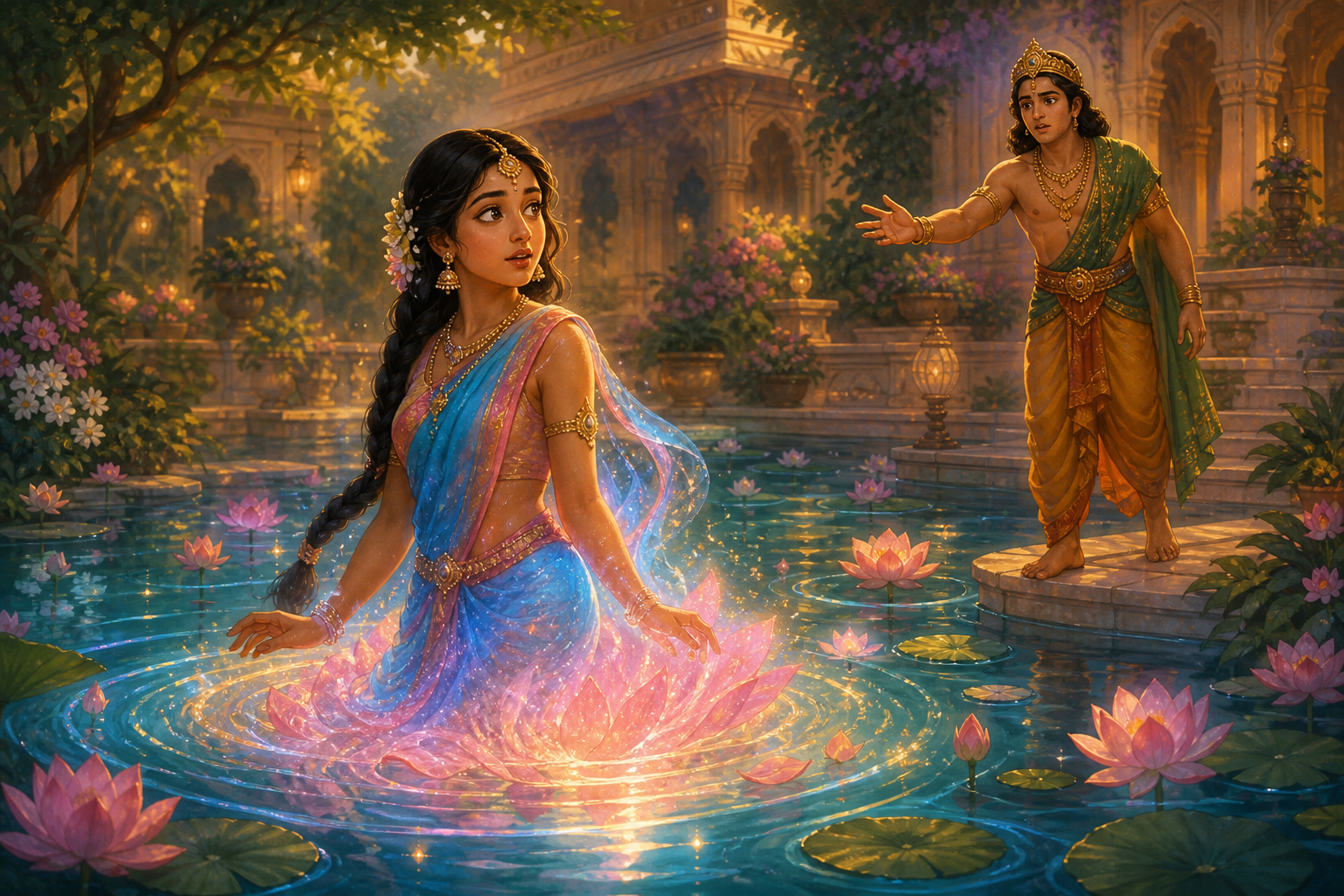 The Frog King's Daughter — illustration