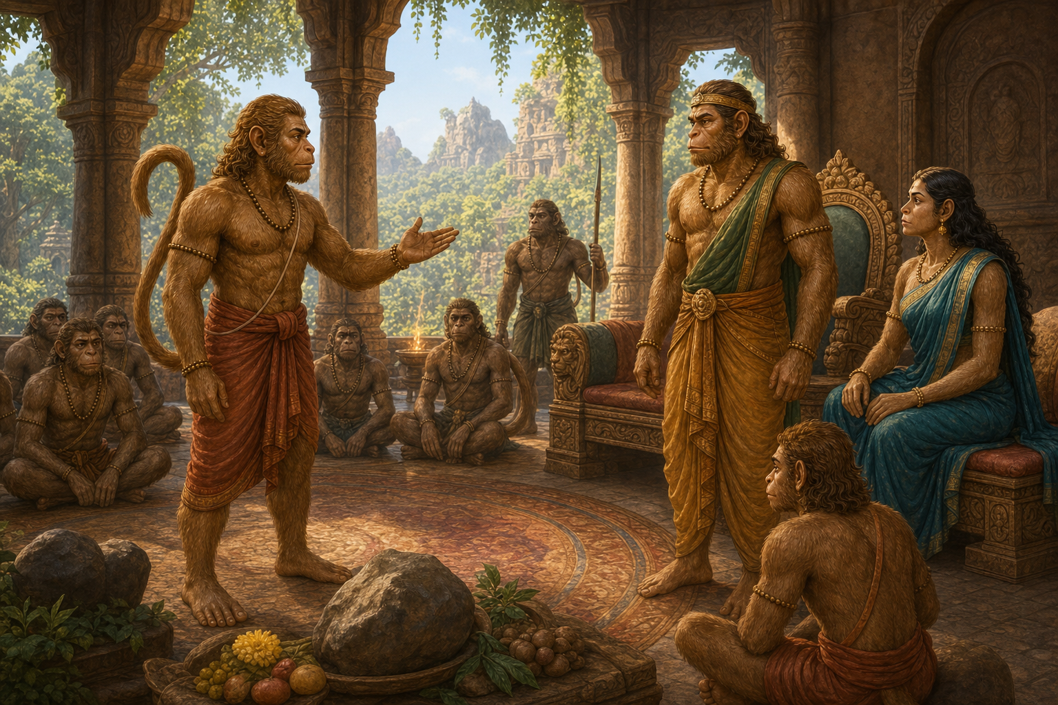 The Rains and Sugriva's Delayed Promise — illustration