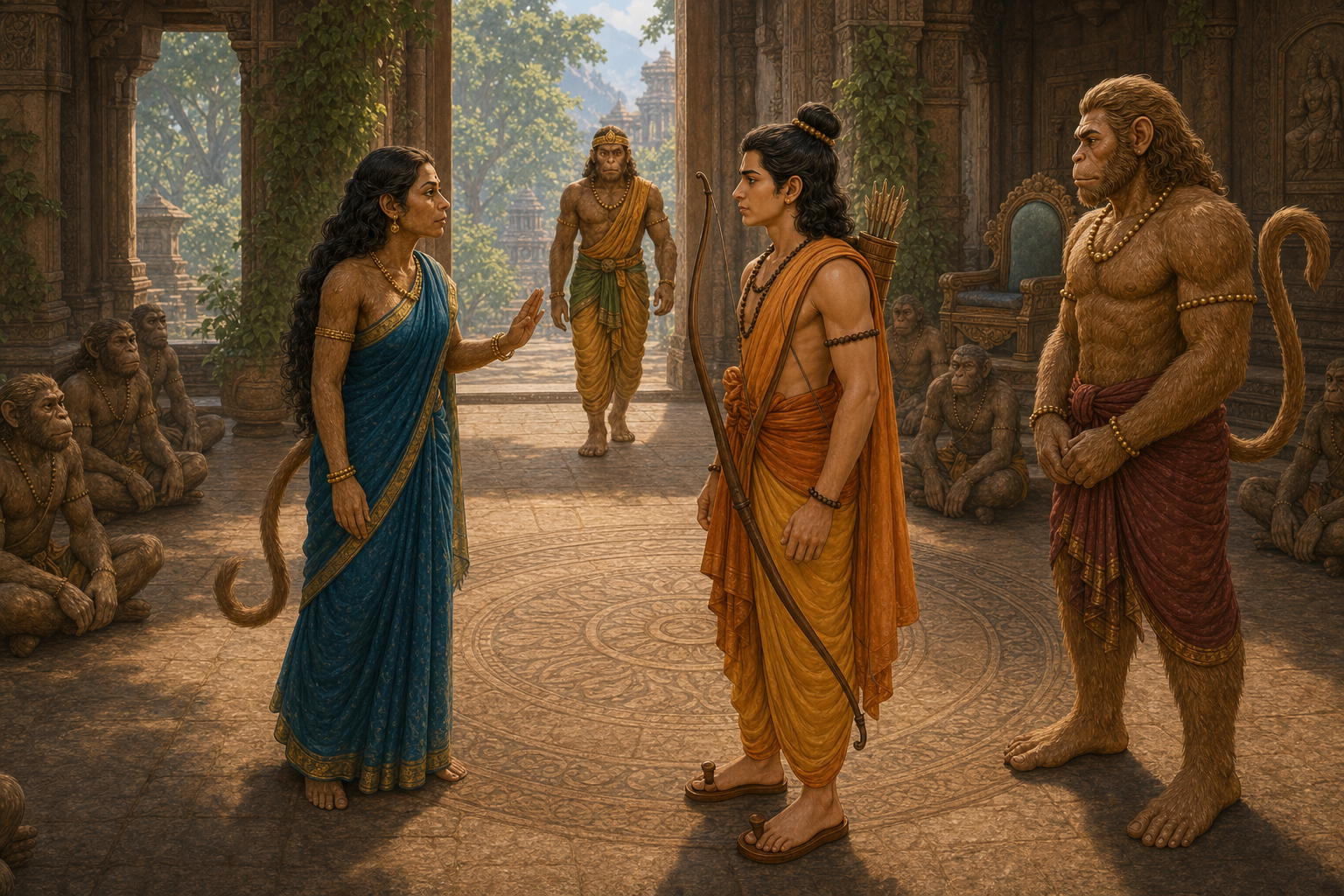 The Rains and Sugriva's Delayed Promise — illustration