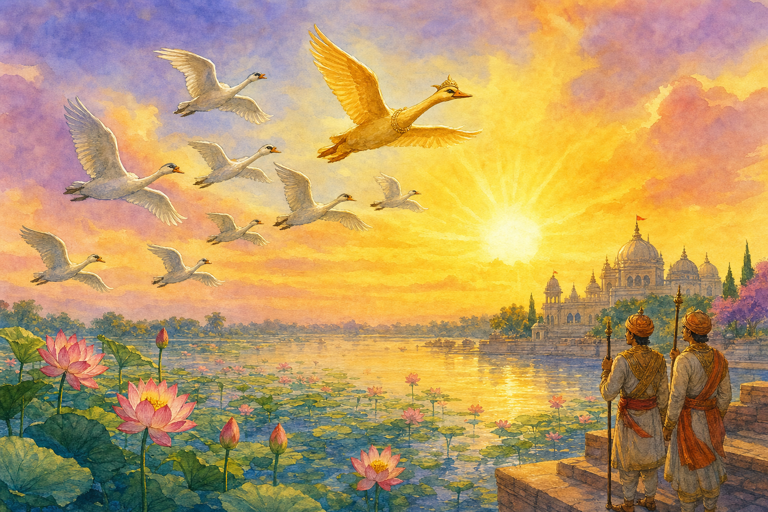 The Unsocial Swans — illustration