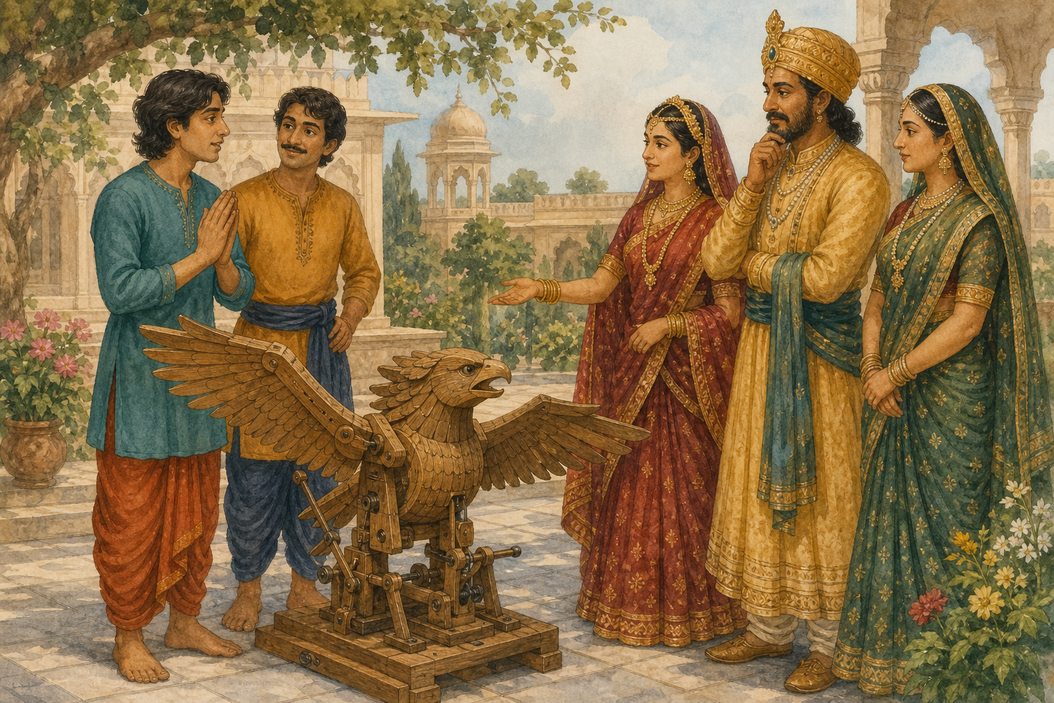 The Weaver Who Loved a Princess — illustration