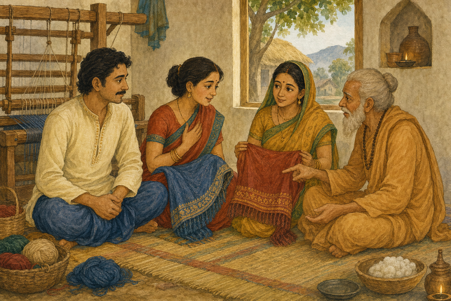 The Weaver's Wife — illustration
