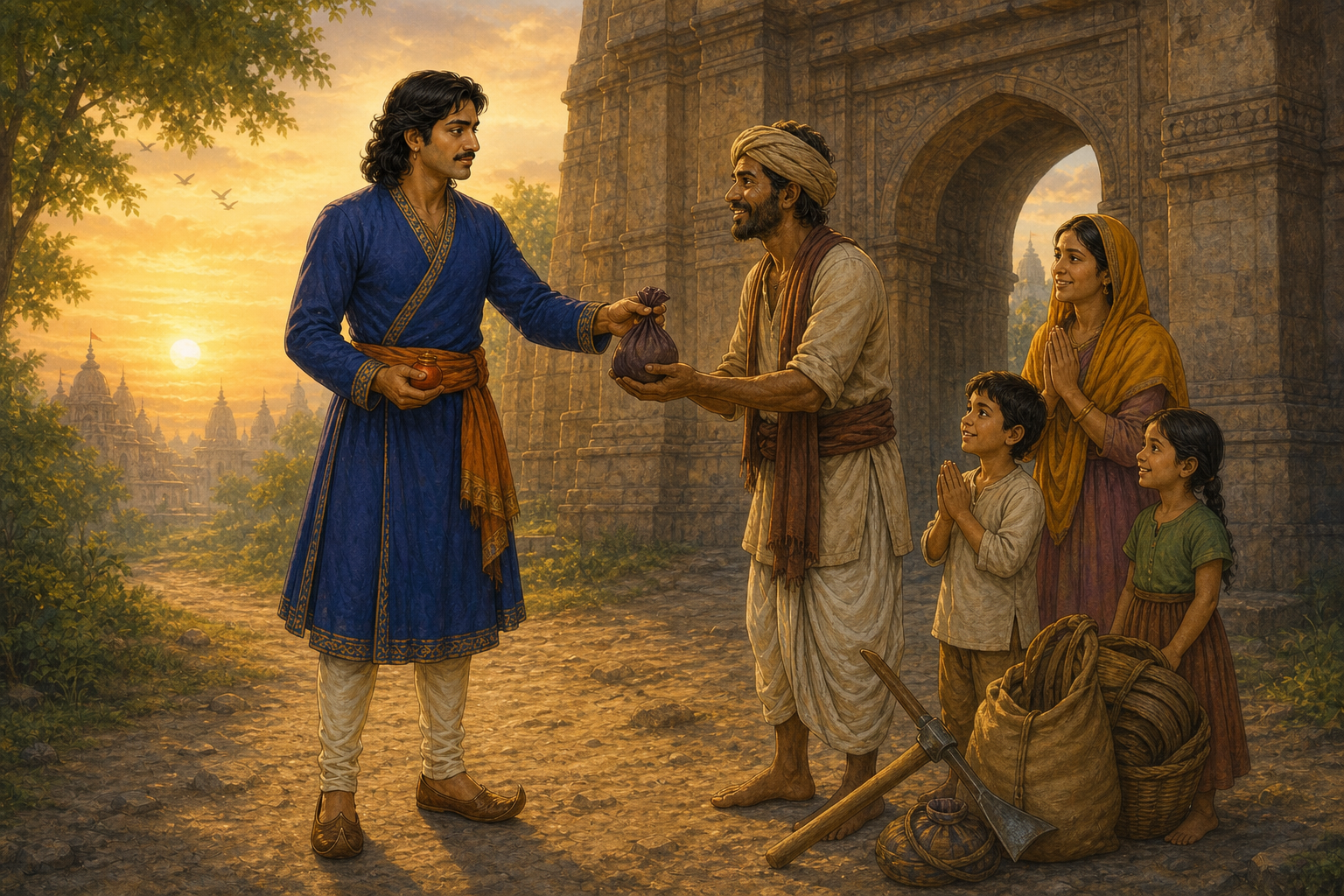 Trilochani: The Guardian of Fair Exchange — illustration