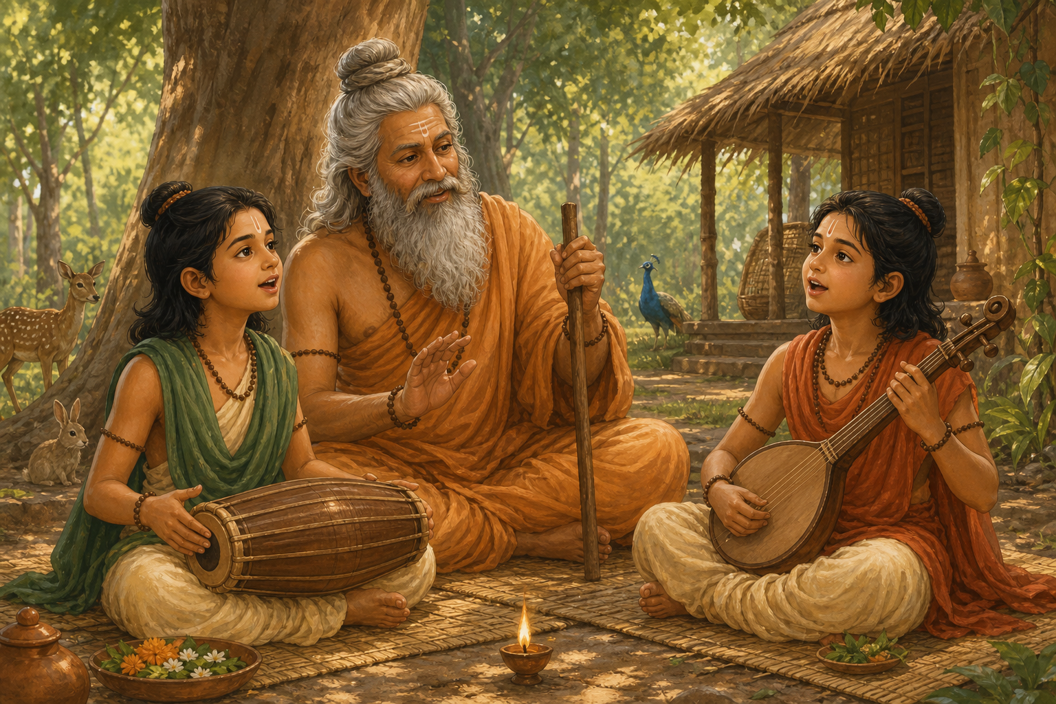 Valmiki and the First Ramayana — illustration